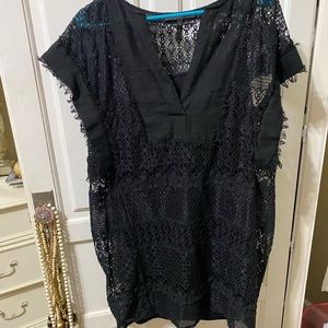 BCBG Black Lace Dress